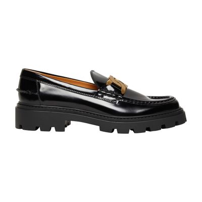 Tod's Women's Black Catena Loafers Size 38.5