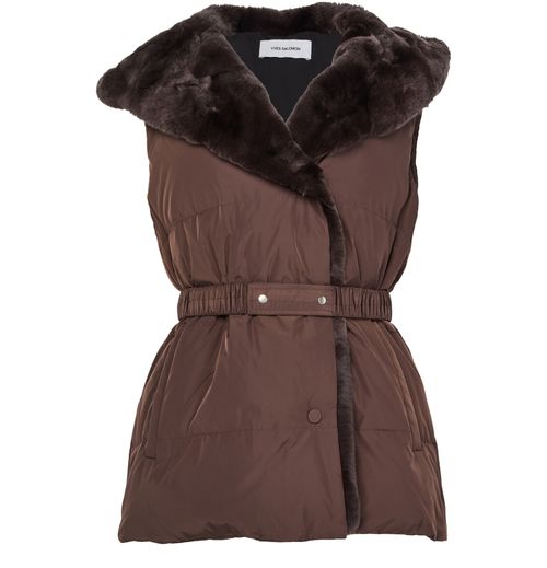 YVES SALOMON Hooded gilet