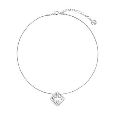 Louis Vuitton Puffygram Necklace In Silver