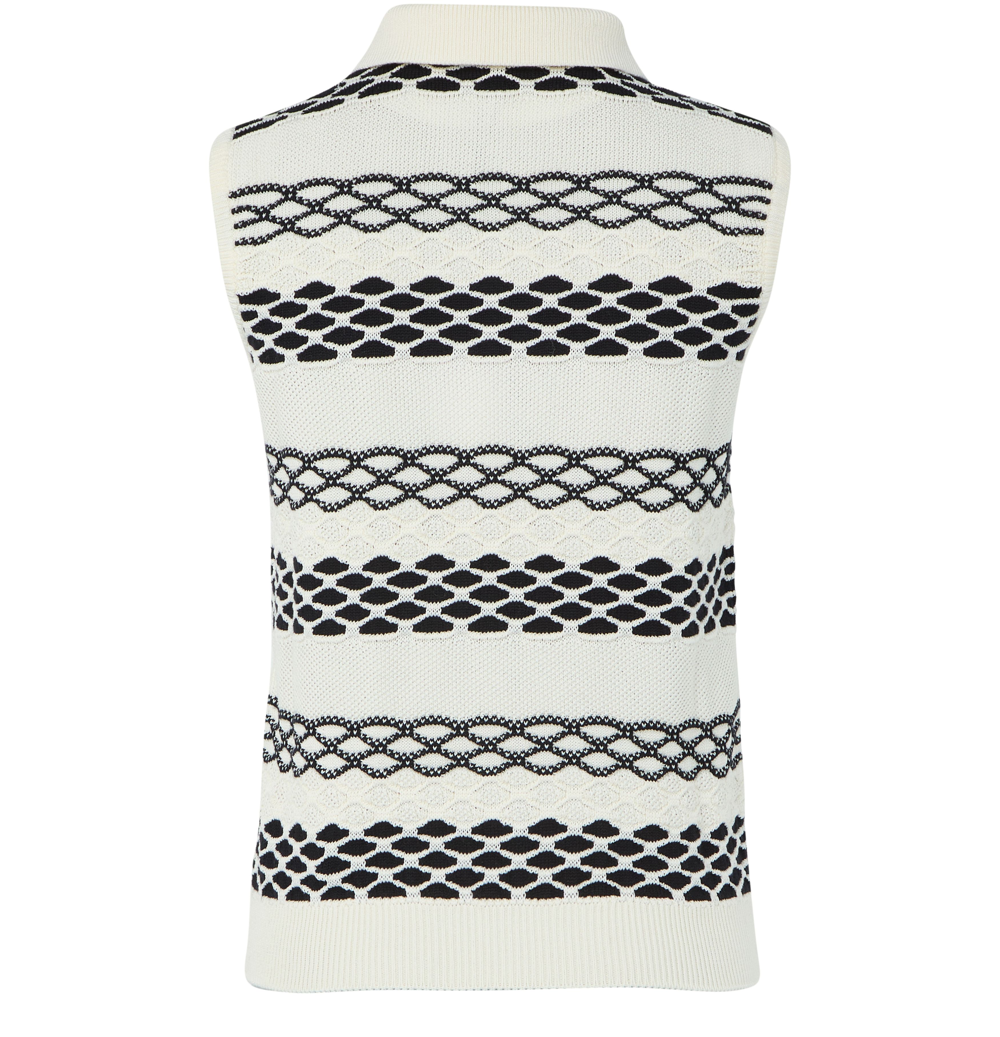 Sleeveless cotton sweater thumbnail 3