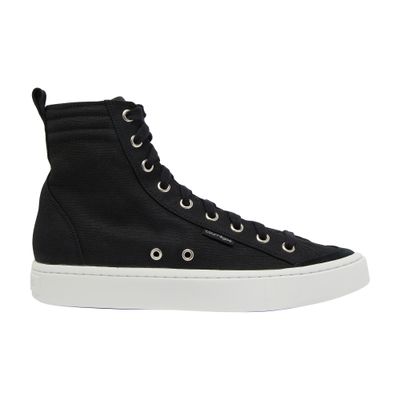 Courrèges Canvas 01 High-top Sneakers In Black