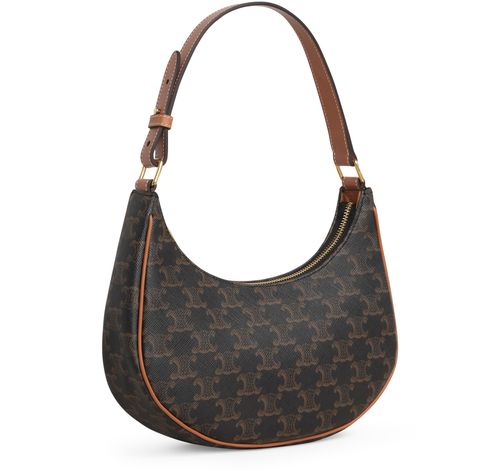 CELINE Ava bag in Triomphe canvas and calfskin