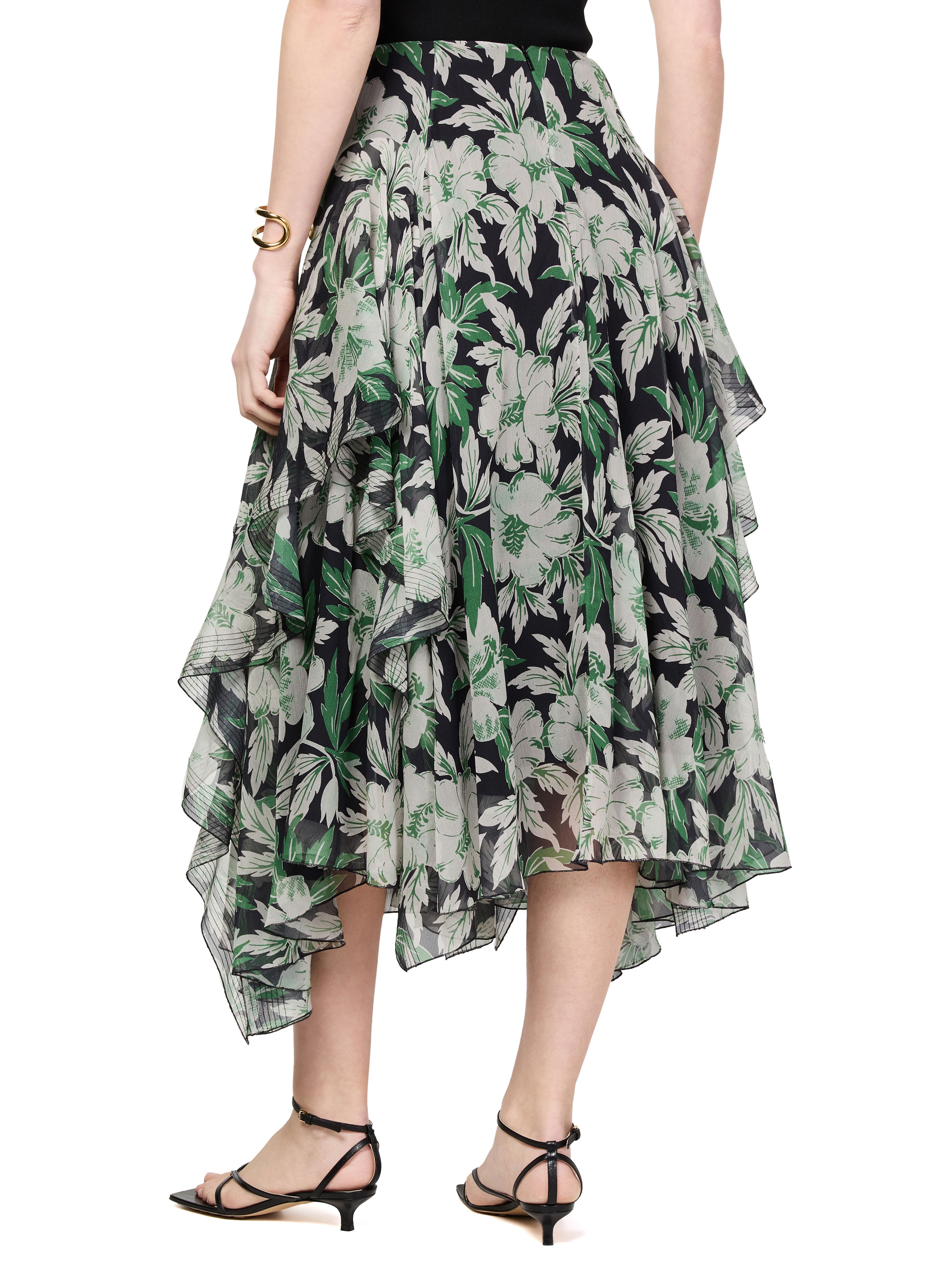 Floral print flowing skirt thumbnail 5