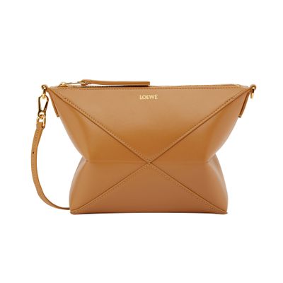 Loewe Puzzle Fold Pouch In Beige