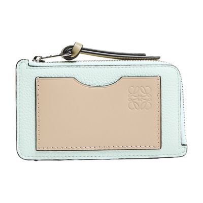 Coin cardholder in soft grained calfskin
