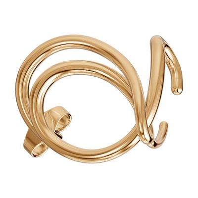 Charlotte Chesnais Lasso Earrings In Gold