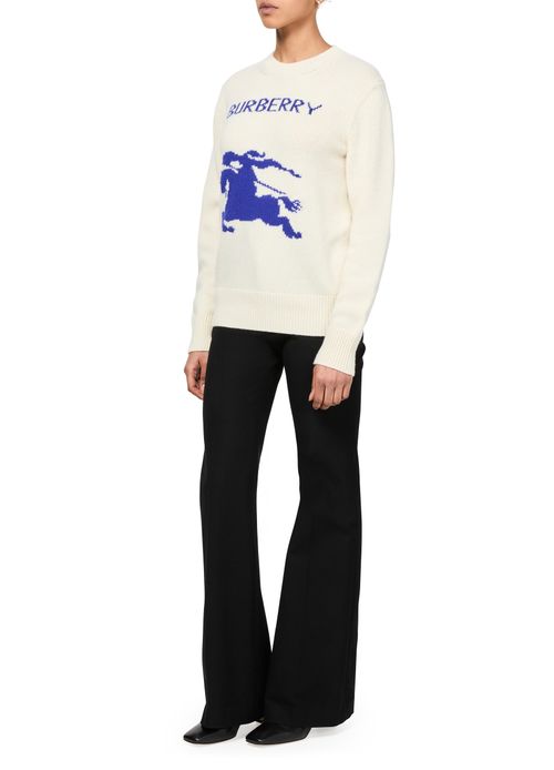 BURBERRY Pull à logo en coton