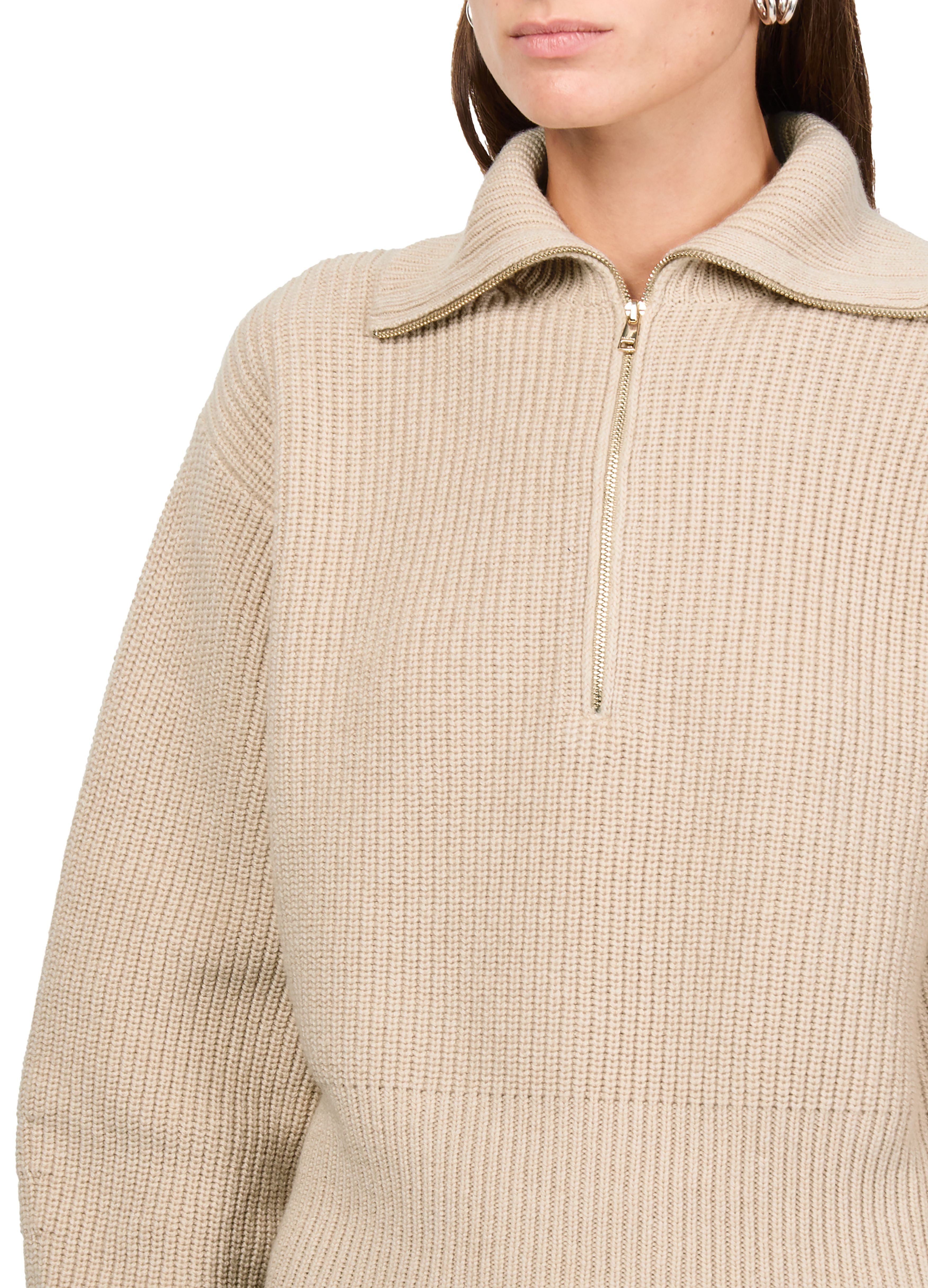 Nadar zip-neck sweater thumbnail 4