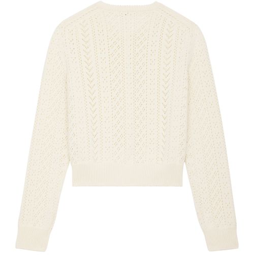 CELINE Cardigan in cotton pointelle