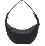 【KHAITE】オーガスティーナ・ホーボー キャンバス＆レザー Augustina Hobo in Honey Canvas with Black Leather – KHAITE