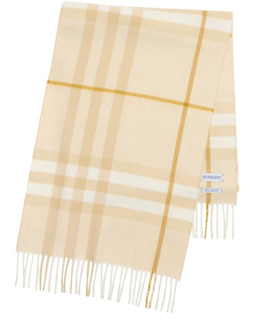BURBERRY Check cashmere scarf
