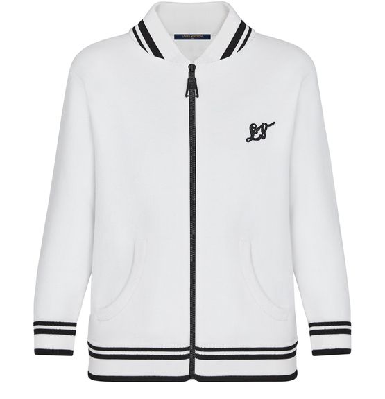 Women's Long-Sleeved Lv Zip Jacket, LOUIS VUITTON