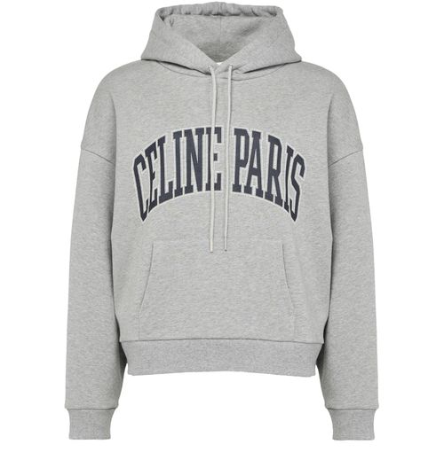 CELINE Oversized Celine hoodie in cotton fleece