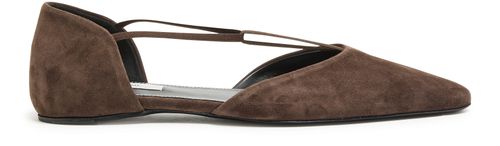 TOTEME Suede t-strap ballerinas