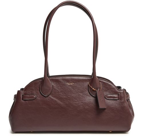 COACH Empire carryall 34 glazed leather shoulder bag