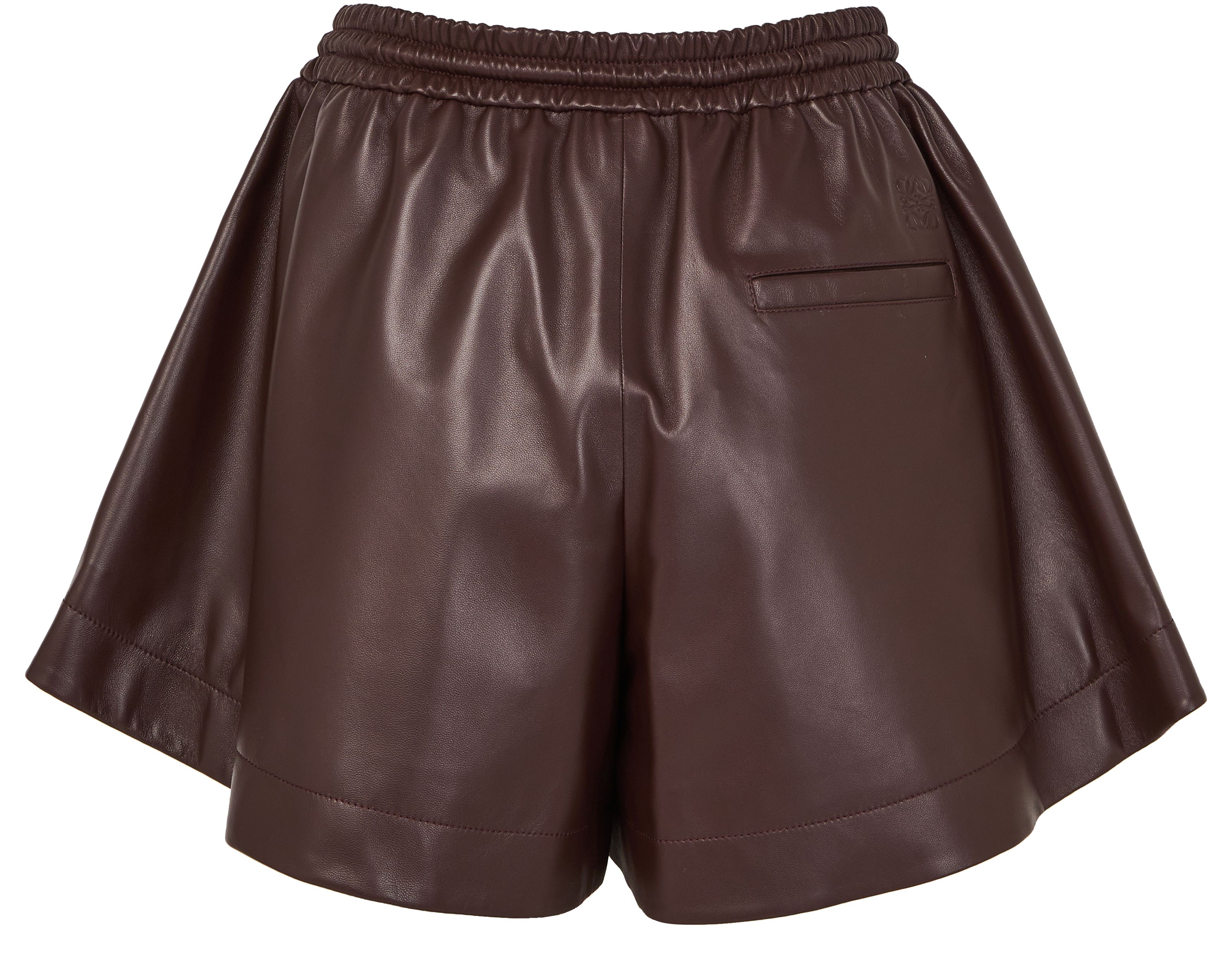 Trapeze shorts in nappa leather thumbnail 3