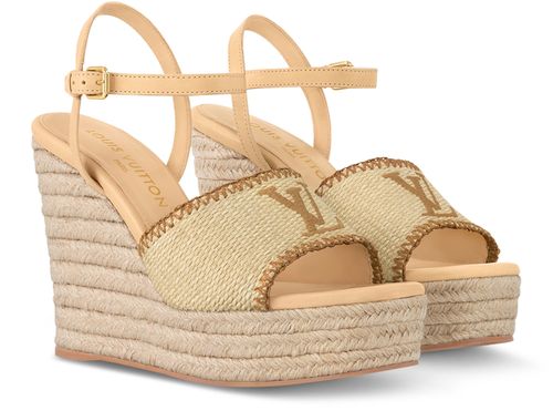 LOUIS VUITTON Helios Wedge Sandal