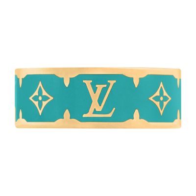 Louis Vuitton Nanogram Enamel Ring In Blue