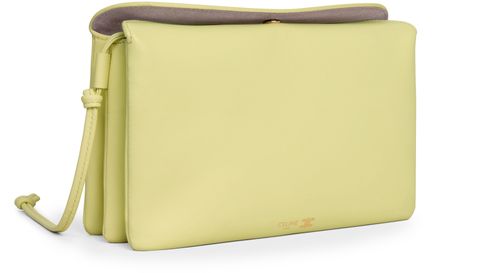 CELINE Trio flap in smooth lambskin