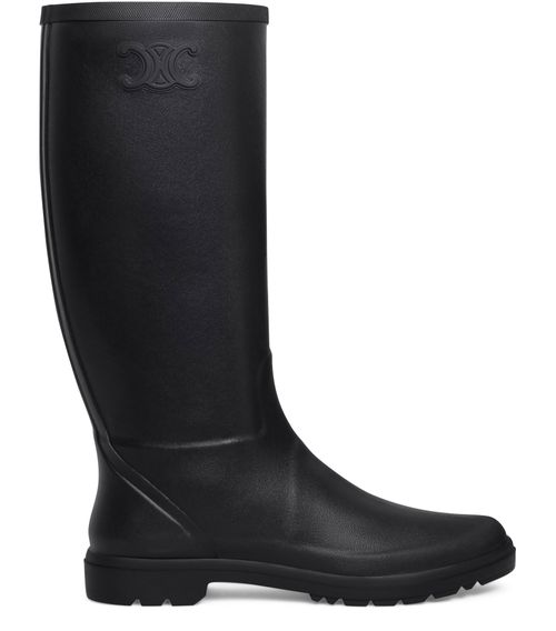 CELINE High Celine rain boots in natural rubber