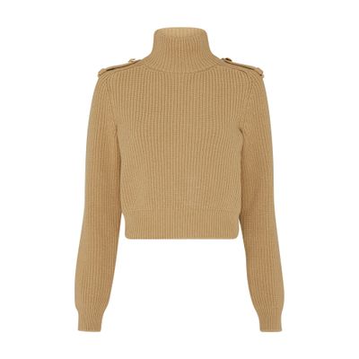 Wool and cashmere roll-neck sweater