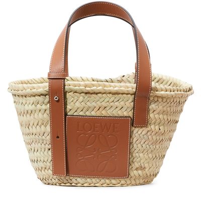 Shop Loewe Basket Small Bag In Natural Tan