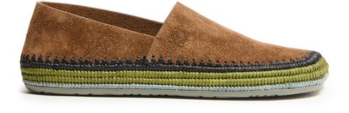 LOEWE Rio suede and raffia espadrilles