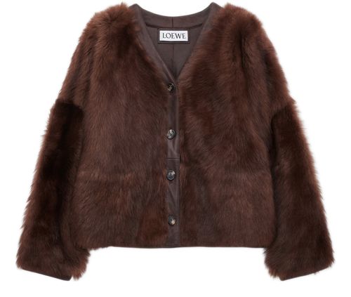 LOEWE Cardigan en fourrure