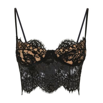 Lace lingerie corset top