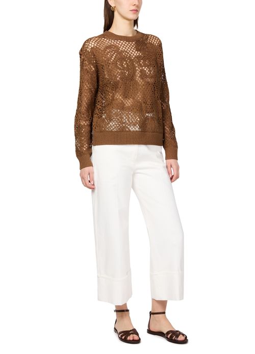 MAX MARA Pull crochet en coton Farea 1951 
