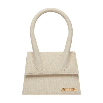 Jacquemus Le Chiquito Moyen Bag In Light Greige