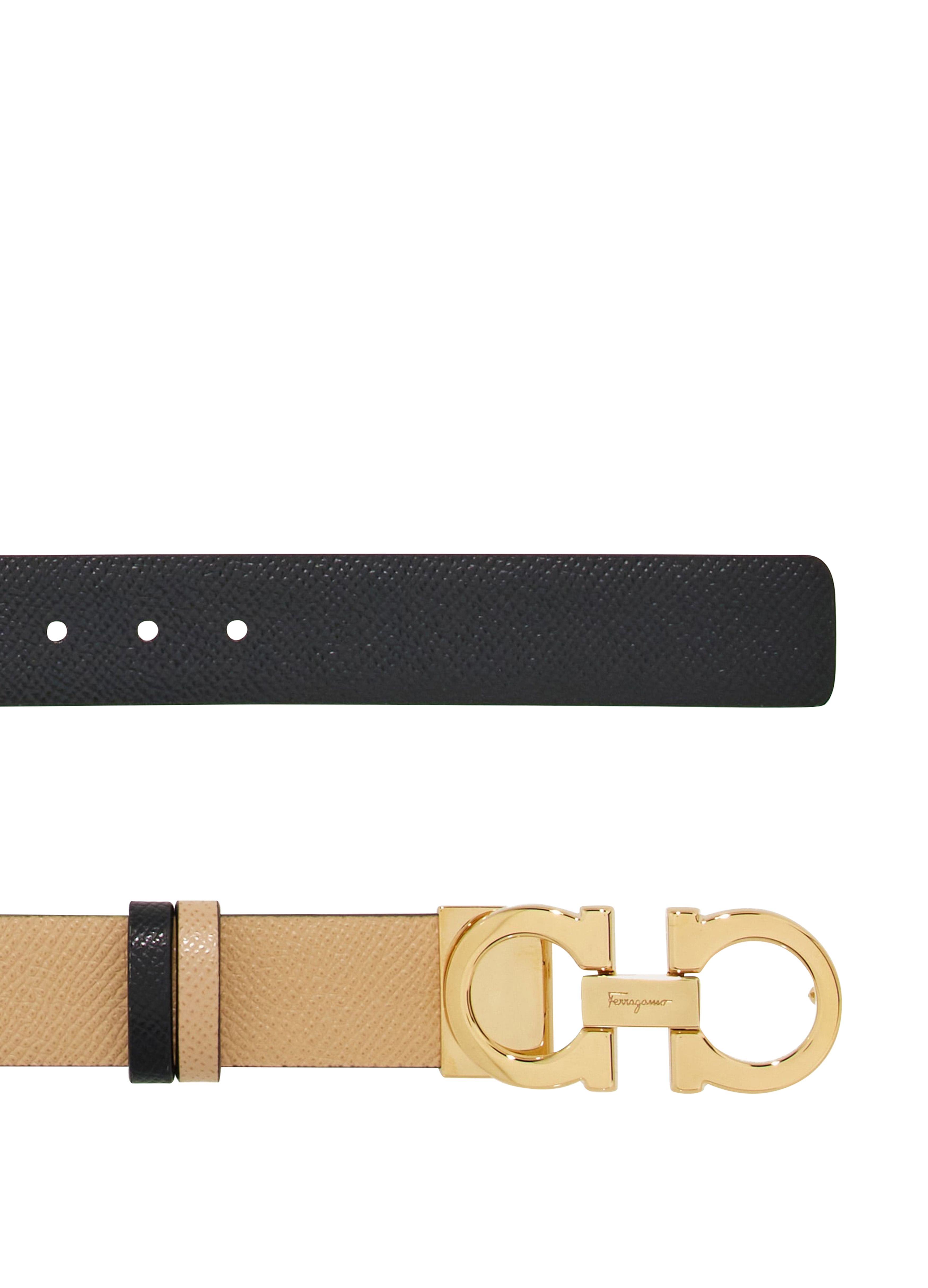 Reversible and adjustable Gancini belt thumbnail 3