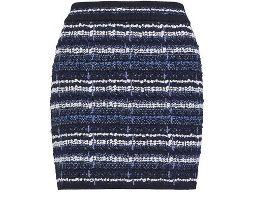 THOM BROWNE Inlay tweed jacquard mini skirt