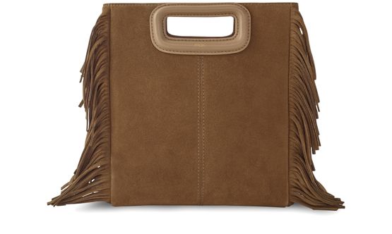 Women s Suede M bag with fringing MAJE 24S