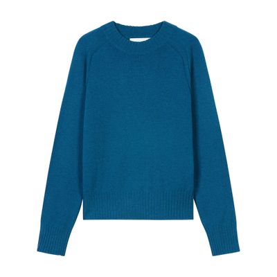 Bompard Mockneck Sweater In Blue