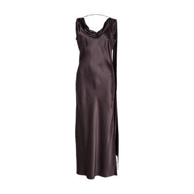 Acne Studios Midi Dress In Brown