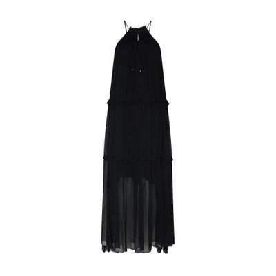 Isabel Marant Étoile Knee Length Dress With Drawstring Halter Neck In Black