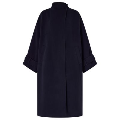 Darkpark Cashmere And Wool Alaba Oversized Trench Coat In Blue