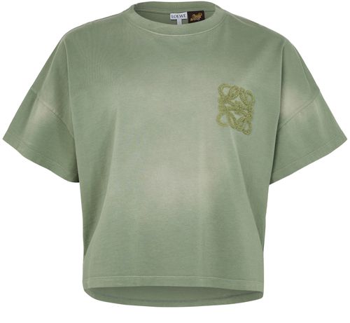 LOEWE Cropped cotton t-shirt
