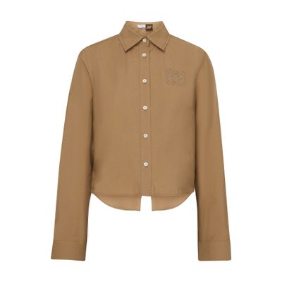 Loewe Trapeze Shirt In Brown