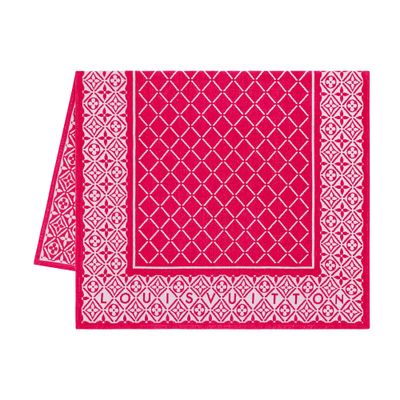 Louis Vuitton Monogram Flower Tile Beach Towel In Pink