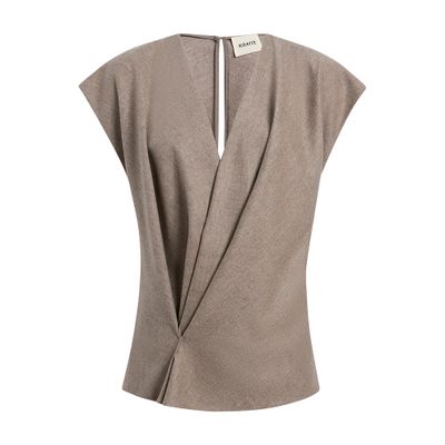 Khaite Mer Top In Metallized