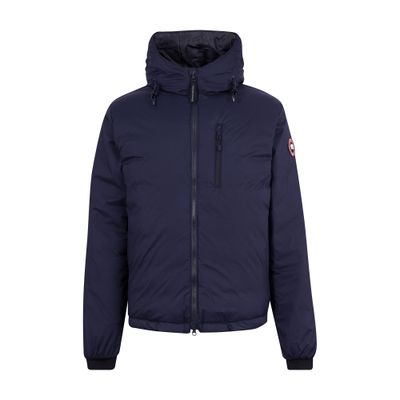 Canada Goose Lodge Hooded Jacket In Admiral Navy