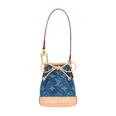 Louis Vuitton Micro Noe Bag Charm In Blue