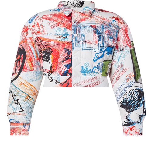 LOUIS VUITTON Veste matelassée à motif sceaux