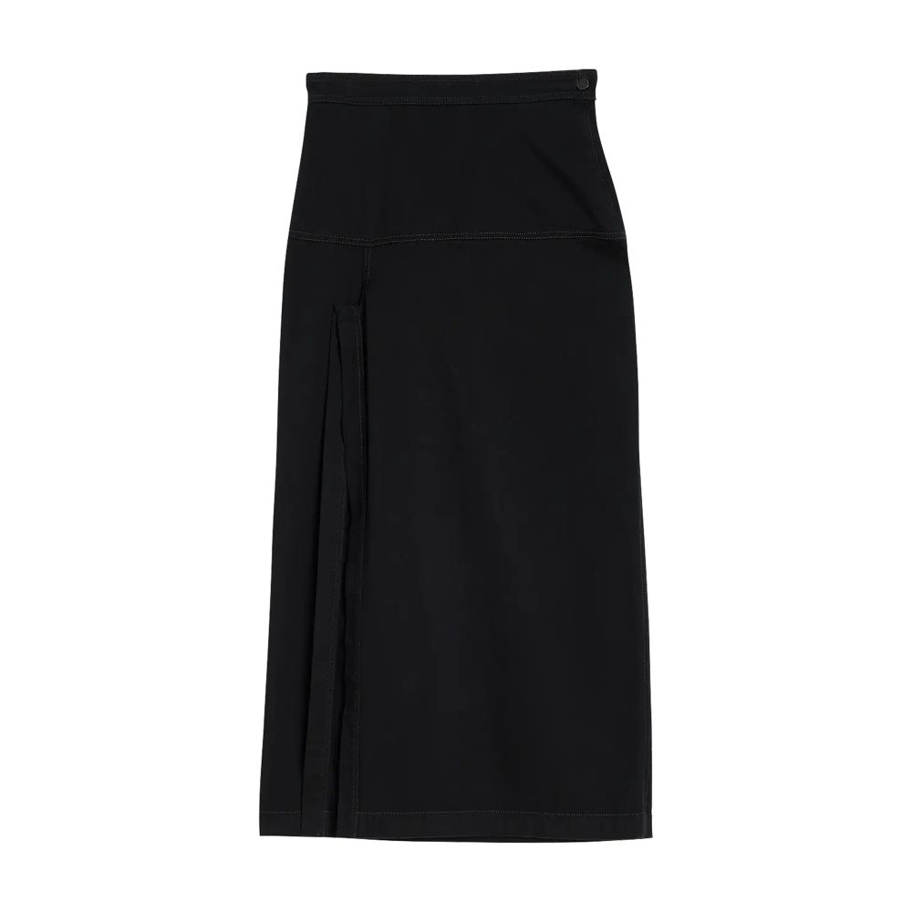 Midi skirt with slit thumbnail 6