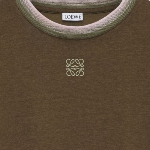 LOEWE Eng anliegendes T-Shirt aus Baumwollen und Viskose