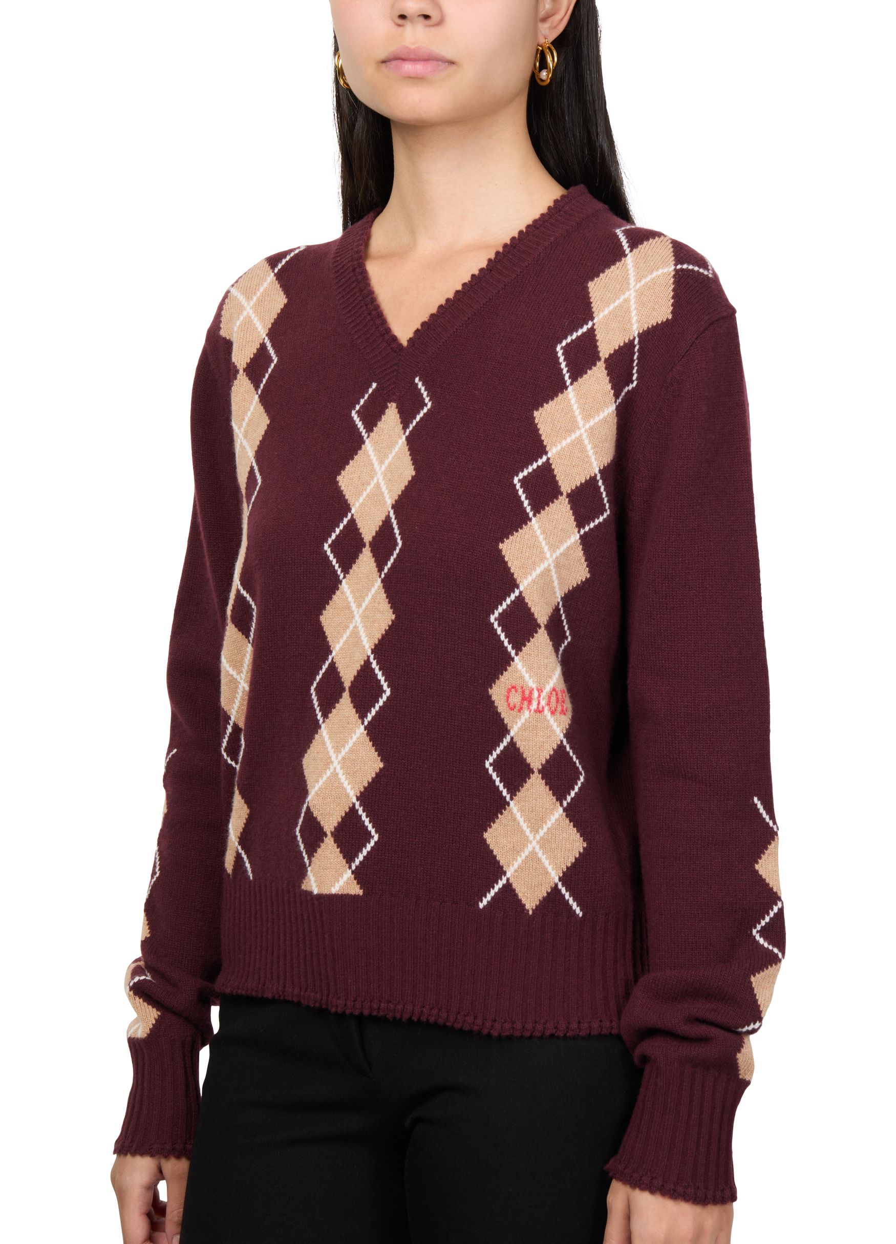 V neck sweater thumbnail 4
