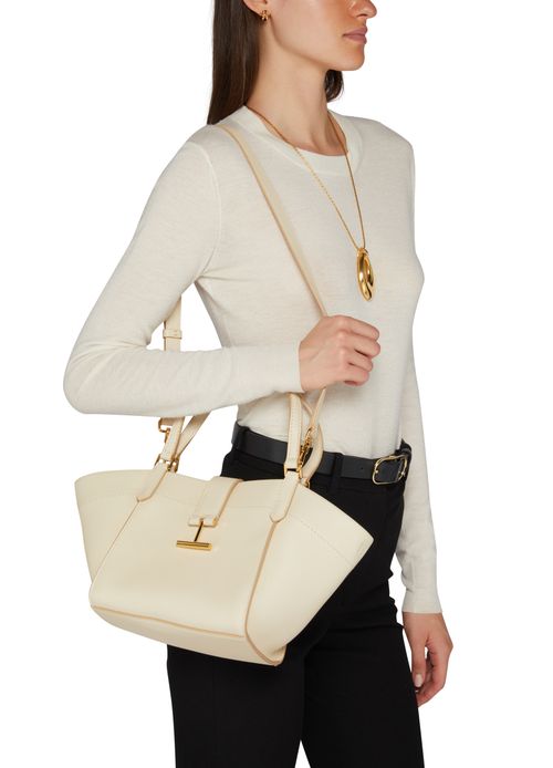 TOM FORD Tara small tote bag in grain leather