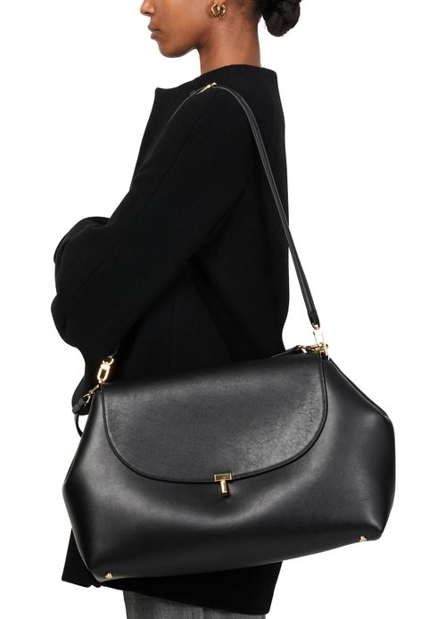 TOTEME T-Lock leather satchel